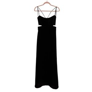 Jill Stuart Black Maxi Dress Spaghetti Strap size 12